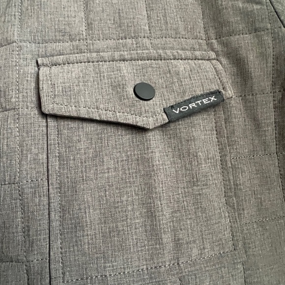 NWOT Men's LG VORTEX Quilted Jacket, Light Grey - Picture 3 of 14